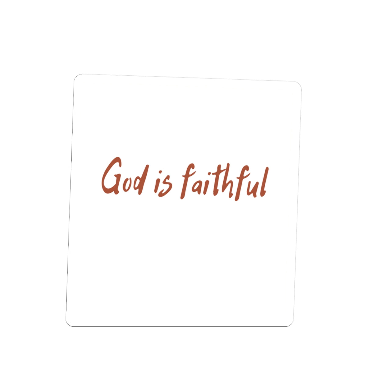 God Is Faithful Inspirational Faith Sticker — Christian Scripture Decal