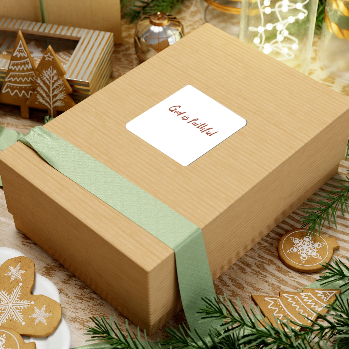 God Is Faithful Inspirational Faith Sticker — Christian Scripture Decal